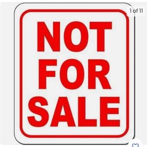 Items below not for sale